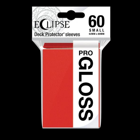 60 Sleeves Ultra Pro Small ECLIPSE PRO GLOSS Red Bustine Protettive Rosso immagine 1