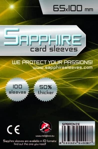 100 Sleeves Sapphire 7 WONDERS 65x100 Bustine Protettive x Giochi da Tavolo immagine 1