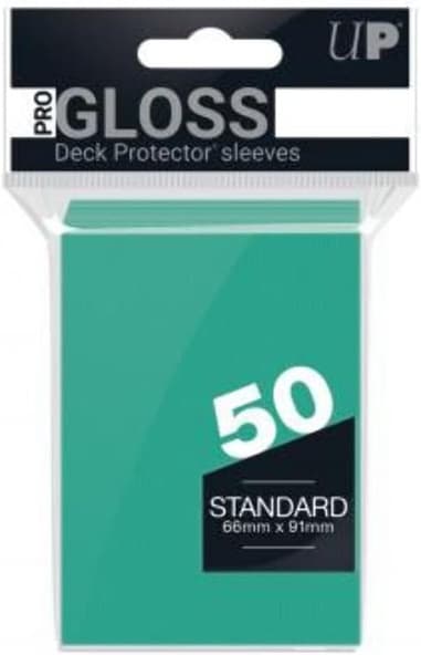 50 Sleeves Ultra PRO GLOSS Standard AQUA Bustine Protettive Acqua immagine 1