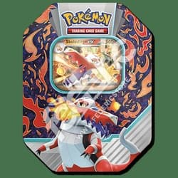 Pokemon Tin da collezione Paldea Partners Skeledirge EX Mazzo Deck Box Metallo INGLESE