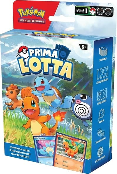 MAZZO PRIMA LOTTA CHARMANDER E SQUIRTLE GCC POKEMON italiano immagine 1