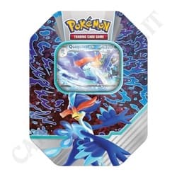 Pokemon Tin da collezione Paldea Partners Quaquaval EX Mazzo Deck Box Metallo INGLESE