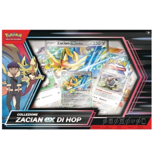 Pokemon Collezione Premium ZACIAN EX DI HOP Italiano Box Deck immagine 1