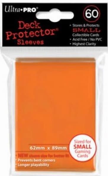 60 Sleeves Ultra Pro Small GLOSS ORANGE Bustine Protettive Arancione immagine 1