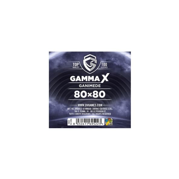 100 Sleeves Gamma X GANIMEDE 80X80 Bustine Protettive immagine 1